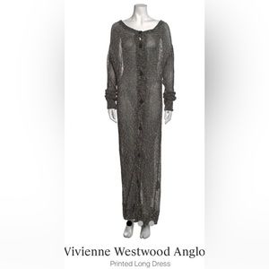 Vivienne Westwood knitted sweater duster, very long, very luxurious.